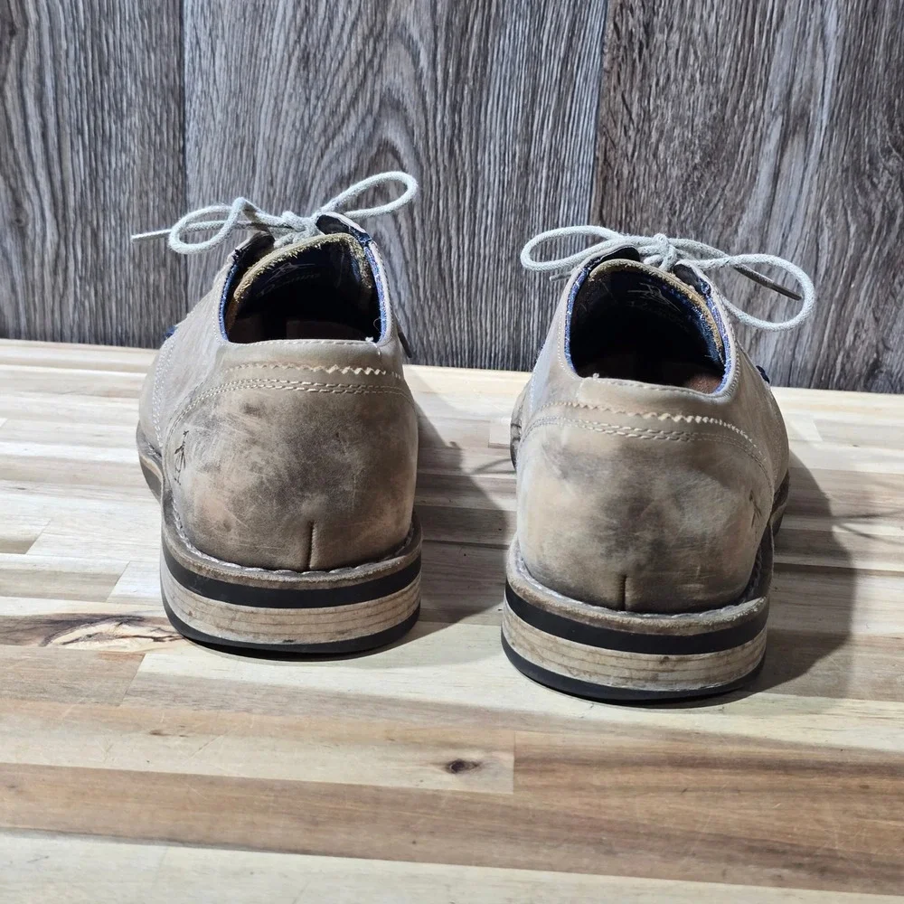 Original Penguin Willie OP Mens Leather Oxford‎ Derby Shoes Size 11.5 Brown
